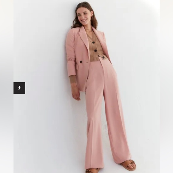 SOLD Boden Wide Leg Crepe Pant in Rose Pink - Picture 5 of 9